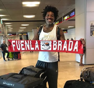 Lucas Nogueira, a su llegada a Madrid.