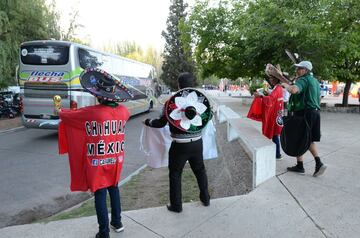 El color previo al Argentina vs México en Mendoza