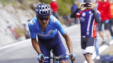 Carapaz, líder del Giro de Italia.