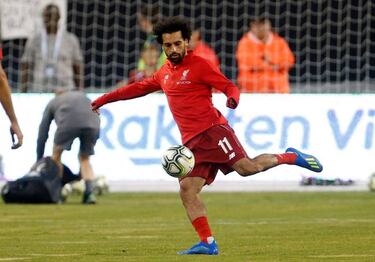 Relaxed Mo Salah says his shoulder "much better now"