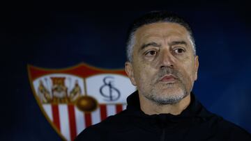 García Pimienta, antes del partido.