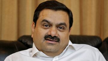 FILE PHOTO: Indian billionaire Gautam Adani speaks during an interview with Reuters at his office in the western Indian city of Ahmedabad in this April 2, 2014 file photo.    REUTERS/Amit Dave/File Photo/File Photo