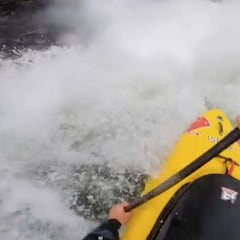 Aniol Serrasolses destroza su kayak: "Día caro en la oficina"