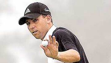 <b>REGULAR. </b>Sergio García tuvo problemas con su juego largo.