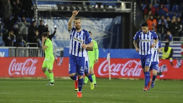 Laguardia celebra el primer gol.