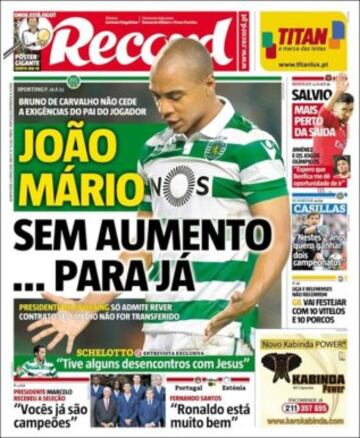 Portadas de la prensa mundial