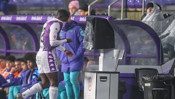 Alani, el segundo expulsado de la temporada en el Real Valladolid