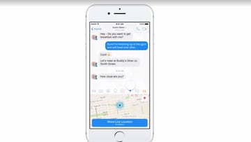 Live Location, como compartir tu localización por Facebook Messenger