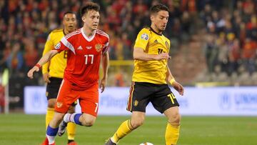 B谷lgica 3- Rusia 1: resumen, resultado y goles del partido