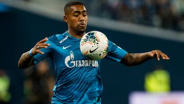 Malcom, en un partido con el Zenit.