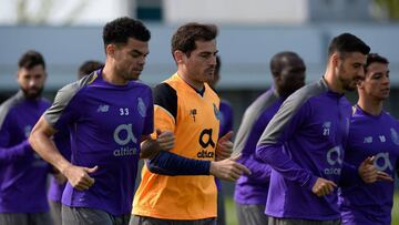 Calentamiento del Oporto.