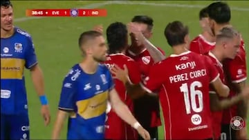 Everton e Independendiente protagonizan el amistoso del año: este gol de Cabral fue ¡uno de los ocho del partido!
