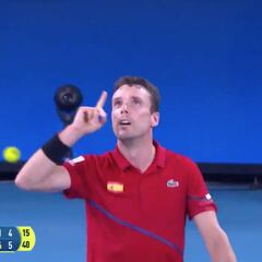 El punto con el que Bautista destrozó a Kyrgios y puso a España a un paso de la final