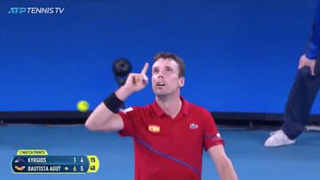El punto con el que Bautista destroz車 a Kyrgios y puso a Espa?a a un paso de la final