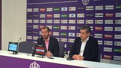 Espinar y G&oacute;mez, en rueda de prensa hoy.