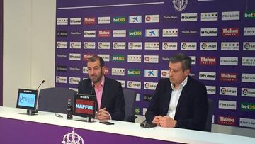 Espinar y Gómez, en rueda de prensa hoy.