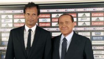 Berlusconi confirma que Allegri continuar&aacute; en el banquillo