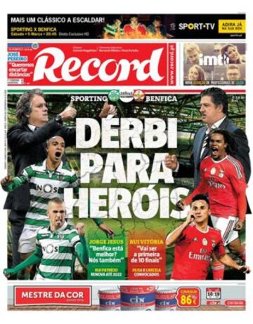 Portadas de la prensa mundial