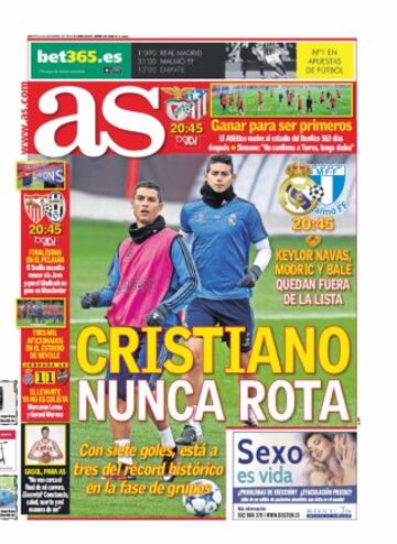 Las portadas de AS de diciembre