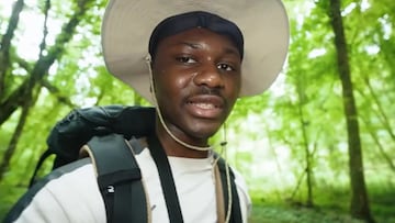 The young man walked from Nancy to Paris carrying 33 pounds of gear, recorded the experience, and released his documentary on YouTube.