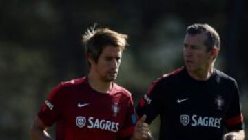 F&aacute;bio Coentrao vuelve a correr; Cristiano y Pepe, en el gimnasio