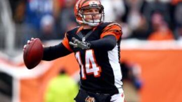 El quarterback de los Cincinnati Bengals, Andy Dalton, durante un encuentro de la NFL.