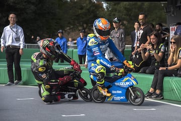 Alex Rins y Hafizh Syahrin
