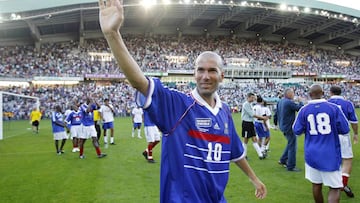 Zinedine Zidane durante el Mundial de 1998.