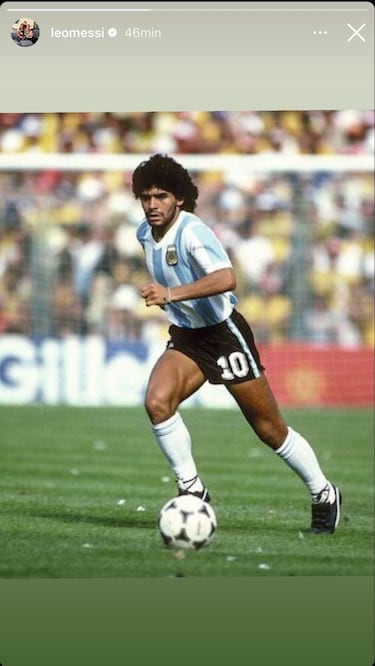 Lionel Messi recordó a Maradona a dos años de su muerte