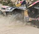 Exhibición de Loeb y Sainz; Despres y Al-Attiyah caen