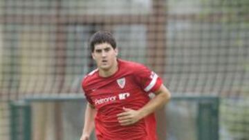 San José, en el entrenamiento de ayer.