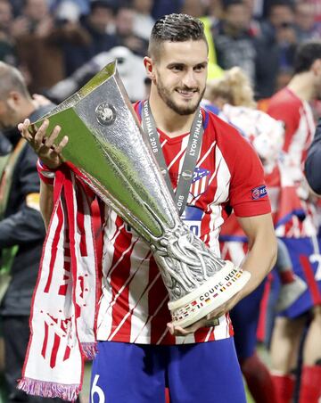 El 16 de mayo de 2018, koke gana su segunda Europa League con el Atlético de Madrid, frente al Olympique de Marsella 
