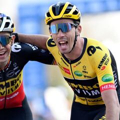 El Jumbo da otro recital: doblete en E3 con Van Aert y Laporte