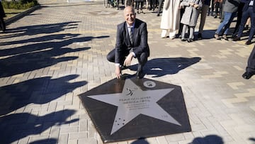 Javier Imbroda durante su homenaje.