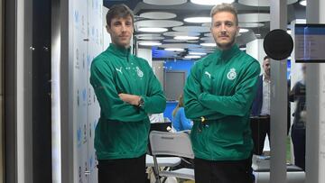 Dos de los refuerzos que se ha traído el Racing en el mercado invernal, Guillermo y Borja Galán.