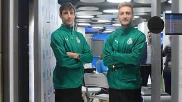 Dos de los refuerzos que se ha tra&iacute;do el Racing en el mercado invernal, Guillermo y Borja Gal&aacute;n.