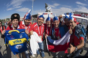 Así vivieron los hinchas de la Roja la previa del duelo