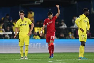 El extremo colombiano anotó en la victoria 2-3 de Liverpool ante Villarreal y fue la gran figura de la clasificación a la final de la Champions League. 