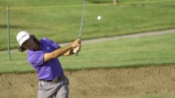 Hugo León durante la primera jornada de torneo en el Club Mapocho.