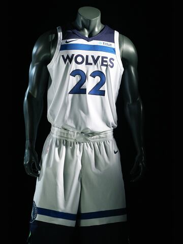 La camiseta de Minnesota Timberwolves para la temporada 2017-18.