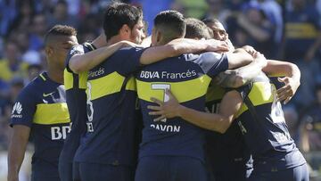 Frank Fabra y la celebraci&oacute;n con Boca Juniors