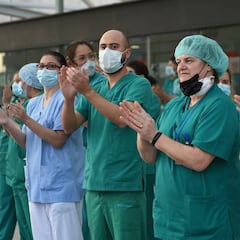 España registra un descenso en muertes, 812, y supera a China en contagios