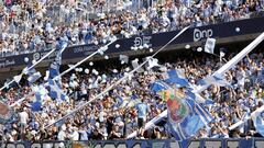 Afición del Málaga. De momento, 15.000 abonados.