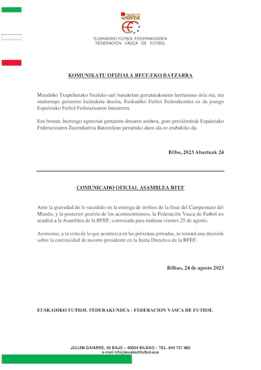 Las territoriales sopesan pedir la dimisin de Rubiales