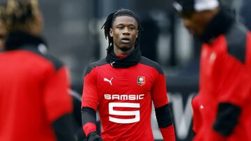 Camavinga, en un reciente partido del Rennes.