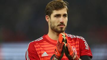 El guardameta alemán del PSG, Kevin Trapp, con Alemania.