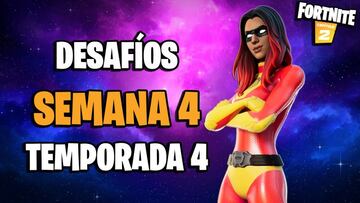 Fortnite Semana 4 Temporada 4: todos los desaf&iacute;os y c&oacute;mo completarlos