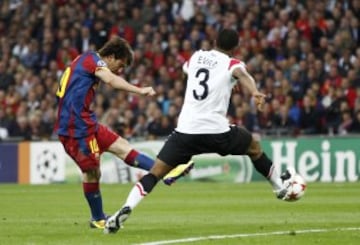 Hasta el momento, la última Champions que ha ganado el Barcelona fue el 28 de mayo de 2011, también ante el Manchester United.
Messi anotó el 2-1.  