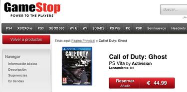 Call of Duty: Ghosts también en Playstation Vita