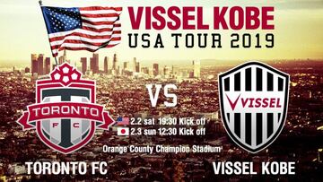 Se cancela el partido entre Toronto FC y Vissel Kobe